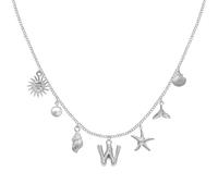 YANCHUN Initial Charm Necklaces for Women Gold Letter Surfer Starfish Shell Pearl Beach Necklace Jewelry Initial A-Z Pendant Necklaces Jewelry for Teen Girl Gifts Trendy Stuff