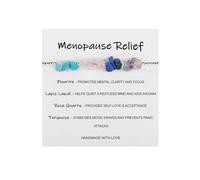 YANCHUN Menopause Bracelet for Women Menopause Support Healing Crystal Bracelet Self Care Gift Motivational Jewelry