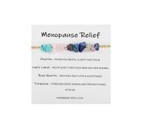 YANCHUN Menopause Bracelet for Women Menopause Support Healing Crystal Bracelet Self Care Gift Motivational Jewelry