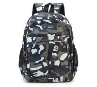 YancLife Boys School Bag - Small Boys Backpack, Lightweight Student Casual Daypack, Fashion Kids Backpacks for Campus Outdoor Travel Sports Toddler Primary School (Camouflage Black)