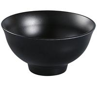 Yanco BP-3004 Black Pearl-2 Rice Bowl, 7 oz Capacity, 4.5" Diameter, 2.125" Height, Melamine, Black Color with Matting Finish, Pack of 48
