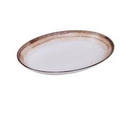 Yanco RO-2914 Rockeye-2 14" X 10 1/2" X 2" DEEP OVAL PLATE 36 OZ