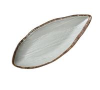 Yanco YO-2114 Yoto 14 1/2" X 6"X 1 3/4" OVAL DISPLAY PLATE WITH FOOT