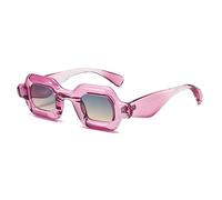 Yancremio Cute Square Y2K Sunglasses for Men and Women Fashionable Retro Thick Framed Square Sunglasses Street Trend and Chic Style (Color 3)