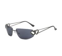 Yancremio Retro Oval Polarized UV400 Vacation Sunglasses for Women (C5)