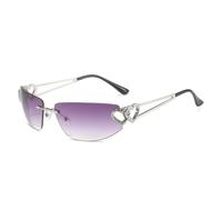 Yancremio Retro Oval Polarized UV400 Vacation Sunglasses for Women (C6)