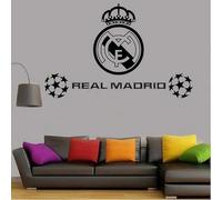 YANDAOFANG Real Madrid Football - Removable Wall Stickers for Living Room, Create an Enthusiastic Sports Atmosphere 75×35cm