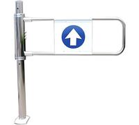 YANDDEA 1-Way Closing Swing Entrance Gate, Supermarket Entrance Safety Gate,Stainless Steel Warehouse Pedestrian Gate Door for Supermarket Library Store Entrance Gate Leftdoor-50x100cm