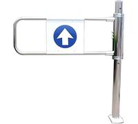 YANDDEA 1-Way Closing Swing Entrance Gate, Supermarket Entrance Safety Gate,Stainless Steel Warehouse Pedestrian Gate Door for Supermarket Library Store Entrance Gate Rightdoor-60x100cm