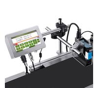 YANDDEA 12.7mm/25.4mm Automatic Inkjet Coding Machine for Production Line, Intelligent Variable Data/Date/Logo/Barcode/Image Thermal Inkjet Printer,12.7mm