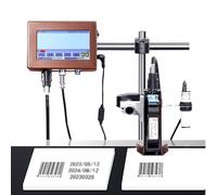 YANDDEA Automatic Coding Machine,Industrial Inkjet Printer,Online Coding Machine,Date Coding Machine,for Text QRCode/Barcode/Batch Number/Label/Image/Date Printer with Touch Screen,25.4mm