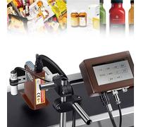 YANDDEA Automatic Inkjet Coding Machine for Production Line,Industrial Inkjet Printer,Online Coding Machine,Date Coding Machine 12.7mm/25.4mm,Intelligent Variable Data,Date,Barcode,12.7mm