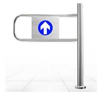 YANDDEA Spring-Loaded Safety Swing Gate, Metal Swing Gate for Supermarket Entrance Security, Self-Closing Door for Warehouse, Industrial Use, Library, Shop, Security Door Rightdoor-100x100cm