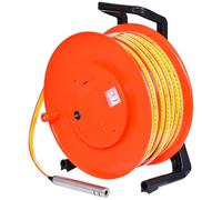 YANDDEA Well Water Depth Gauge, Water Level Meter Well Water Level Indicator Water Level Measurement with Fixed Probe and Steel Tape for Wells, Boreholes, Reservoirs and Pipes 100m(328ft)