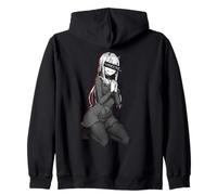 Yandere Anime Girl Manga Dark Aesthetic Design Zip Hoodie