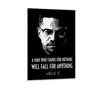 YANDING Poster Malcolm X Leaders of The Nation of Islam Black Muslim Organization Canvas Art Poster and Wall Art Picture Print Modern Family bedroom Decor Posters 12x18inch(30x45cm)