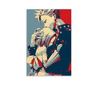 YANDING The Seven Deadly Sins Anime Poster Ban And Elaine Art Print Canvas Art Poster and Wall Art Picture Print Modern Family bedroom Decor Posters 08x12inch(20x30cm)