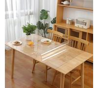 Yanen Clear Transparent Cover Table Top Protector for Dining Room Tables 120 x 180cm Transparent Table Cloth Thick 2mm Desk Table Pad