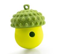 YANFDACAI Silicone Slow Feeder - Interactive Chew Toy for Cats & Dogs, Perfect Puzzle Treat Dispenser, Great Dental Care & Fun Playtime with Pet Toy Leak Food.(Green)