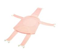 YANFJHV Baby Bath Seat Support Net, Infant Bath Support Mat, Newborn Bath Seat Cushion with Five Support Corners, Adjustable Mesh Bathtub Sling (Red, One Size)