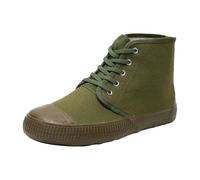 YANFJHV Fabric Shoes Men's Trainers High Top Sports Shoes Laces Linen Shoes Round Toe Trainers Breathable Walking Shoes for Gym and Everyday Use Comfortable Fitness Shoes Plain Trainers, AG, 10 UK
