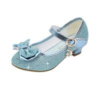 YANFJHV Girls' Sandals Princess Shoes Fish Mouth Open Lace Flower Shoes Hollow Flower Shoes Sandals Soft Sole Princess Trainers Baby, blue, 10.5 UK Child