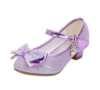 YANFJHV Girls' Sandals Princess Shoes Fish Mouth Open Lace Flower Shoes Hollow Flower Shoes Sandals Soft Sole Princess Trainers Baby, purple, 11.5 UK Child