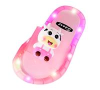YANFJHV Hot LED Luminous Slippers Latest Sandals Designs for PVC Jelly Sandals Animal Slippers, pink, 10 UK Child