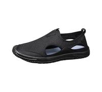 YANFJHV Lightweight Summer Shoes Men's Hollow Out Sports Shoes Breathable Running Shoes Without Lacing Walking Shoes Extra Wide Trainers Minimalist Beach Shoes Lightweight Casual Shoes Size 38-46
