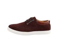 YANFJHV Men's Trainers, Black, Single Leg Shoes, Suede Walking Shoes, Lacing Sports Shoes, Flat Non-Slip Trainers, Lightweight Casual Shoes, Low Top Running Shoes, Fitness, Jogging Shoes, brown, 11 UK