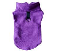 YANFJHV Plain Keep Warm Dog Jumper, Warm Texture Clothing for Dogs, Pets, Puppies, Clothing, Cat, Dog Coat, Raincoats, Dogs (Purple, XS)