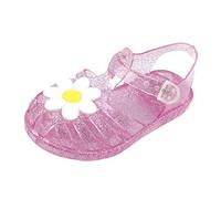 YANFJHV Sandals Shoes Flowers Princess Beach Baby Girls Solid Baby Shoes EVA 34, pink, 4.5-5 Years