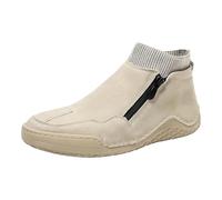YANFJHV Slip-On Shoes Men's Brown Lightweight Sports Shoes Breathable Running Shoes Non-Slip High Top Walking Shoes Barefoot Shoes with Genuine Leather Zip Minimalist Fitness Shoes, khaki, 11 UK
