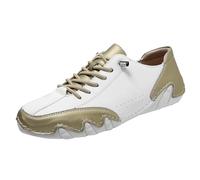YANFJHV Sports Shoes Men's White Low Top Running Shoes Laces Trainers Leather Jogging Shoes Extra Wide Hiking Shoes Large Sizes Trekking Shoes Non-Slip Lovers Couple Trainers Comfortable Leather Shoes