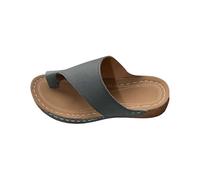 YANFJHV Toe Sandals, Women's Summer Slip-On Sandals with Toe Separator, Platform Slingback Sandals, Peeptoe Flip Flops, Non-Slip Summer Sandals, Flat Wedge Sandals, Comfortable Beach Sandals, Size 36