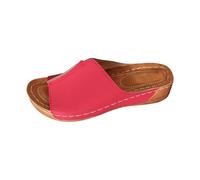YANFJHV Women's Slippers Summer Elegant Slip-On Wedge Sandals Peeptoe Sandals with Wedge Heel Fish Mouth Slippers Comfortable Leisure Sandals Flat Water Shoes Platform Flip Flop with Soft Soles, hot