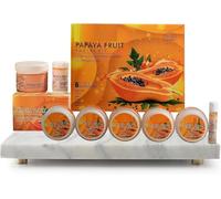 YANG Papaya Fruit Facial Kit(250gm + 10ml) & Papaya Fruit Beach Cream(43gm) for Youthful Glow, Deep Exfoliation