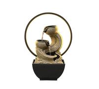 YANG11FAN Tabletop Water Fountain Desktop Running Water Ornaments Recycled Water Small Fountain Home Decor Zen Elegance Serenity Indoor Fountain