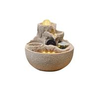 YANG11FAN Tabletop Water Fountain Indoor Relaxation Desktop Rockery Recirculating Water Waterfall Fountain Wealth Attraction Decoration Indoor Fountain