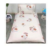 YANGAFJDUA 100% Cotton Floor Futon Mattress Cover with Zipper and Pillowcase, Soft Zippered Futon Cover for Japanese Futon Floor Mattress Washable Mattress Pad Cover All-Inclusive,E,180x200cm/71x79in
