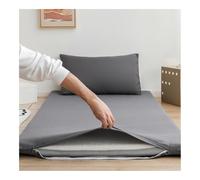 YANGAFJDUA Breathable Futon Floor Mattress Cover with Zipper, Japanese Futon Mattress Cover for Full Queen King Size, Solid Color Sleeping Pad Cover for Bedroom Dormitory Washable,N,150x200cm/59x79in