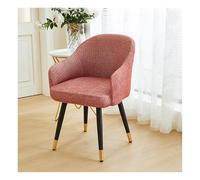 YANGAFJDUA Curved Back Dining Room Chair Covers Slipcovers 6/4/2 Piece, Stretch Accent Kitchen Chair Covers Modern Arc Shaped Armrest Counter Height Bar Stools Covers Wing Back Chair Protector,D,2PCS