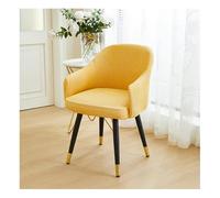 YANGAFJDUA Curved Back Dining Room Chair Covers Slipcovers 6/4/2 Piece, Stretch Accent Kitchen Chair Covers Modern Arc Shaped Armrest Counter Height Bar Stools Covers Wing Back Chair Protector,B,6PCS