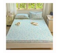 YANGAFJDUA Printed Queen Floor Futon Mattress Cover with Zipper, Soft Cotton Cover for Traditional Japanese Floor Futon Mattress, Non-Slip Tatami Mattress Protector Washable,E,180x200cm/71x79in