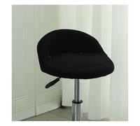 YANGAFJDUA Short Back Dining Chair Covers 6/4/2 Pieces, Curved Covers for Bar Stools with Backs, Stretch Round Swivel Chair Covers Slipcovers Armless Bar Stool Chair Slipcovers with Round Back,D,1PC