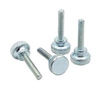 YANGC 1-10pcs M3 M4 M5 M6 M8 M10 Knurl High Step Head Hand Tighten Thumb Screw Curtain Wall Glass Lock Thumb Screw Bolts GB834(16mm,M4 10pcs)