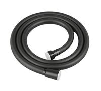 YANGC 1.5/2/3/4M PVC for Bathroom Shower Head Silver Bath Shower Hose Accessories(Black,150cm)