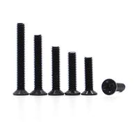 YANGC 10-50pcs M1 M1.2 M1.4 M1.6 M2 M2.5 M3 M4 M5 Black Mini Micro Computer Small Cross Flat Head Bolt Notebook Screws(8mm,M4 20pcs)