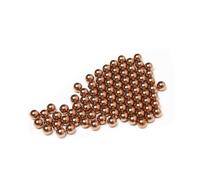YANGC 100Pcs Solid Brass Balls Dia. 0.9mm-10mm H62 Brass Precision Ball(0.9mm)