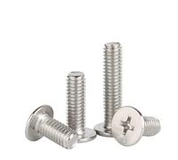 YANGC 10pcs/lot Stainless Steel Cross Ultra Thin Super Low Flat Wafer Head Screw Bolt M1.4 M1.6 M2 M2.5 M3 M4 M5 M6 M8(40mm x10pcs,M5)